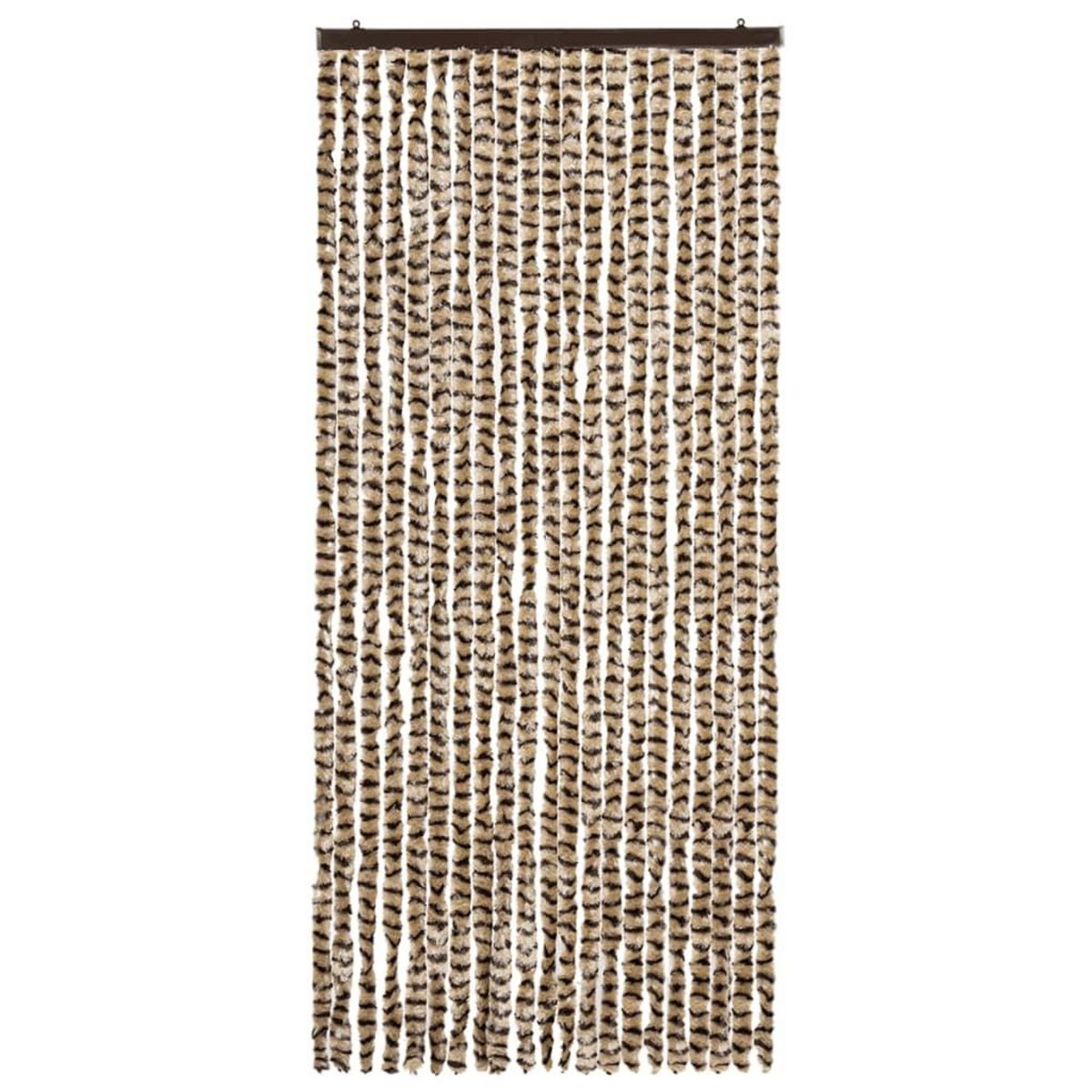 VIDAXL Moustiquaire Beige et marron 90x220 cm Chenille