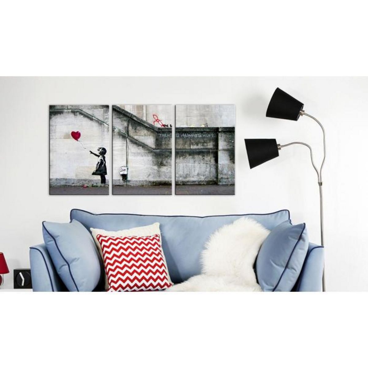 Paris Prix Tableau 3 Panneaux  Il Ya Toujours de l'espoir - Banksy