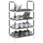 VIDAXL Etagere a chaussures 4 niveaux 44x28x77 cm tissu non-tisse