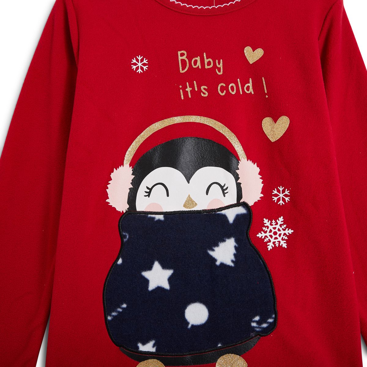 IN EXTENSO Ensemble pyjama polaire pingouin fille