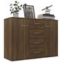 Voir la diapositive 3 : VIDAXL Buffet Chene marron 88x30x65 cm Bois d'ingenierie