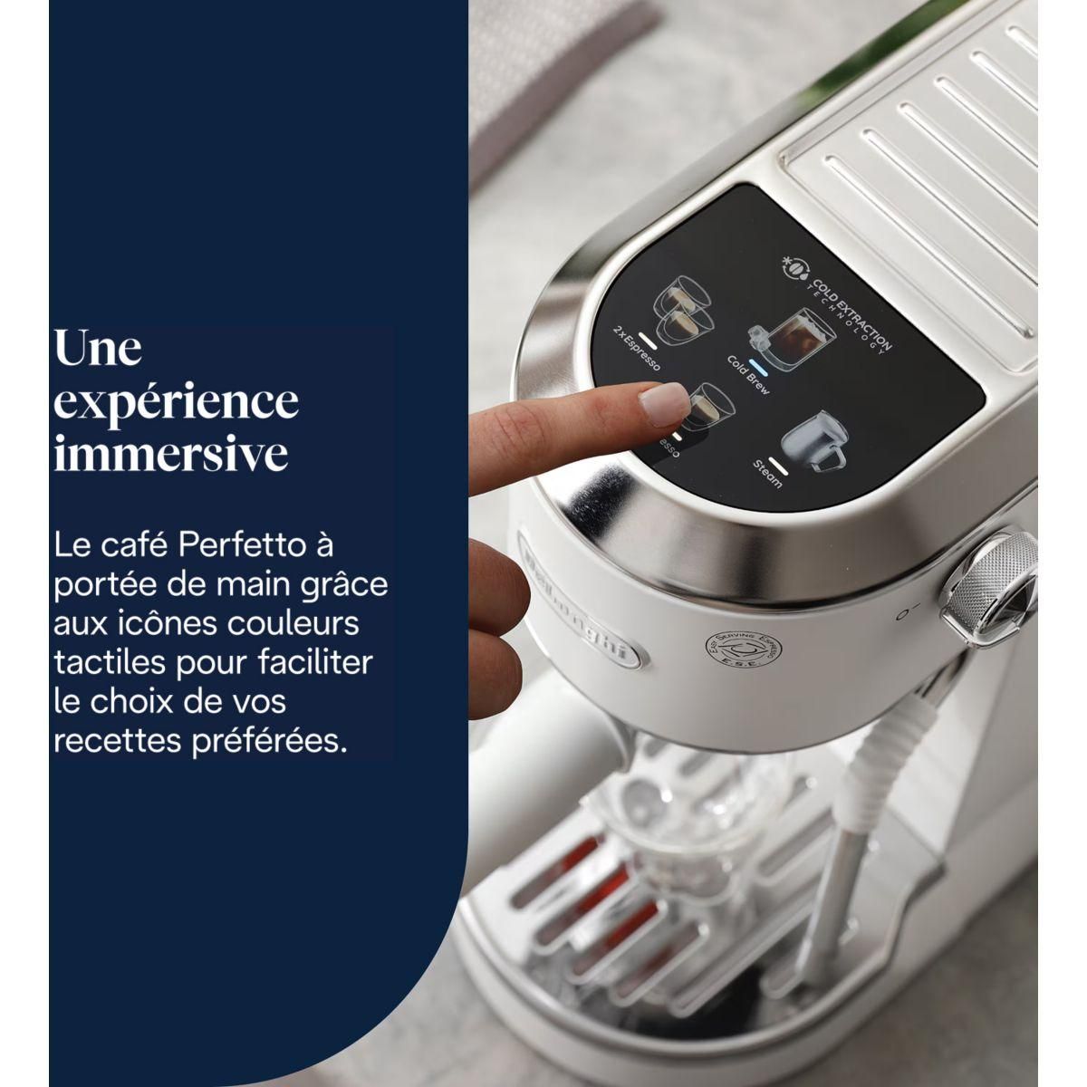 DELONGHI Machine à expresso Dedica Duo EC890.WI - Blanc