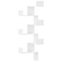 Voir la diapositive 2 : VIDAXL Etagere d'angle murale blanc 45x45x147 cm bois d'ingenierie