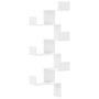 Voir la diapositive 2 : VIDAXL Etagere d'angle murale blanc 45x45x147 cm bois d'ingenierie