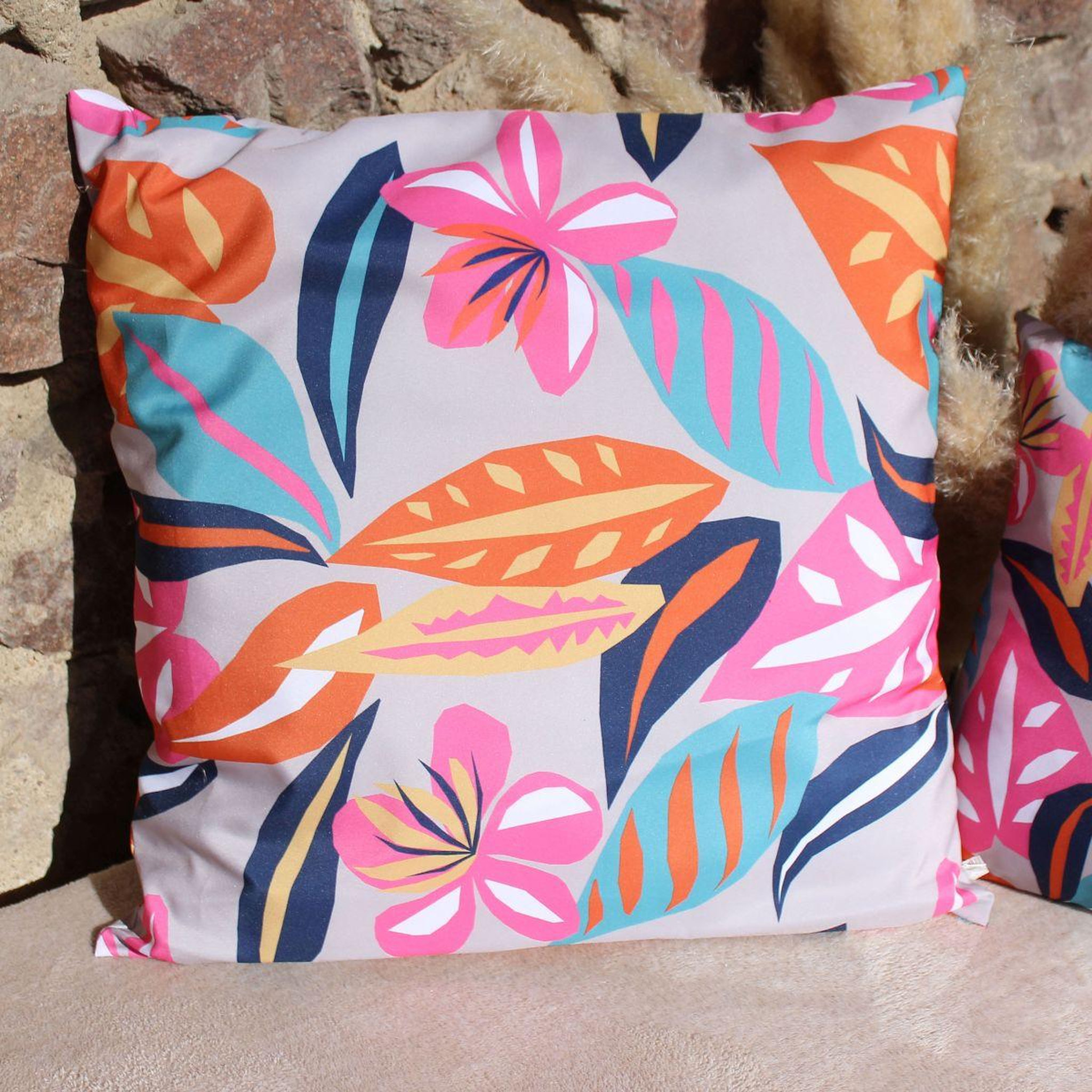 Voir la diapositive 2 : ENJOY HOME Coussin déco d'extérieur  costa  60x60cm multicolore