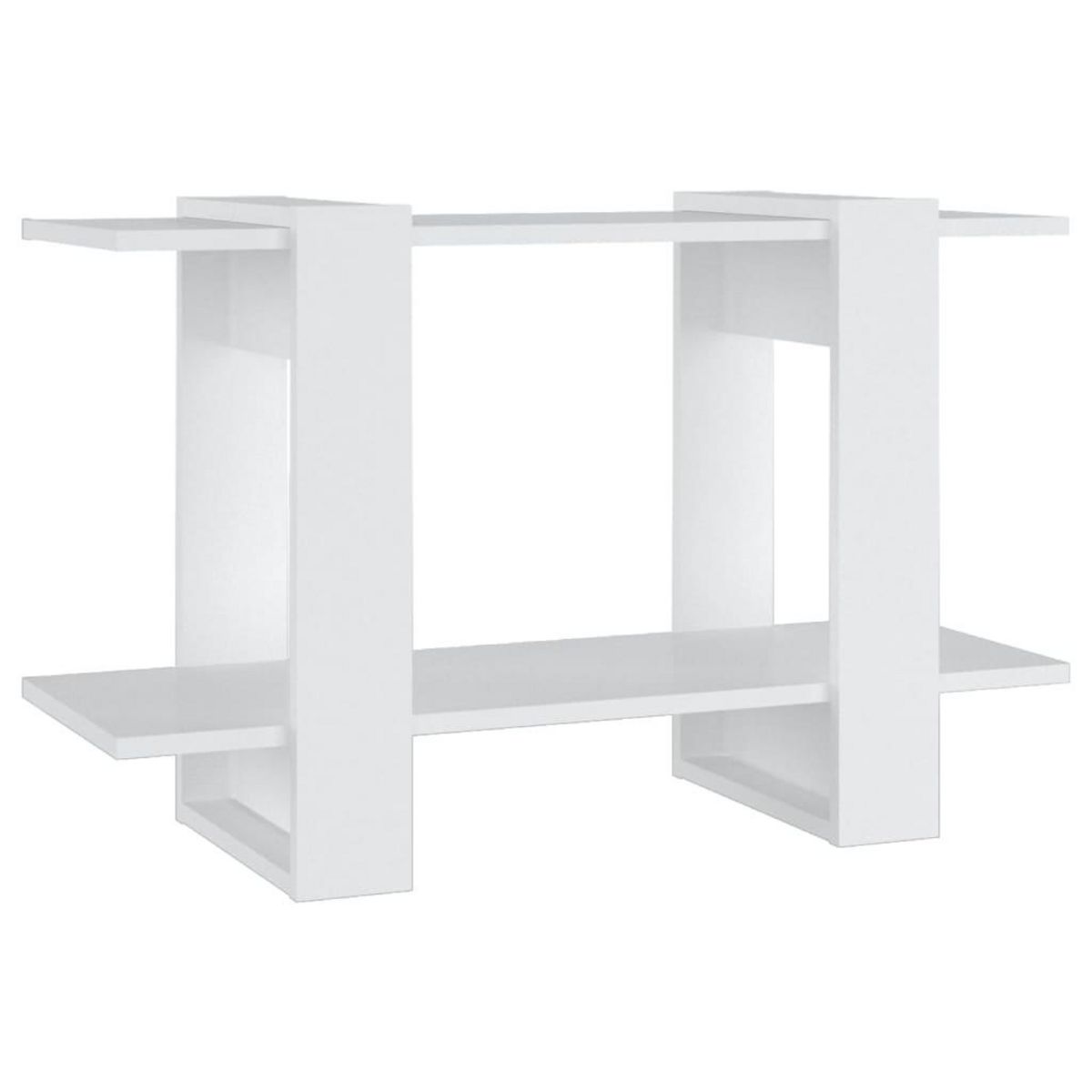 VIDAXL Bibliotheque/Separateur de piece Blanc 80x30x51 cm