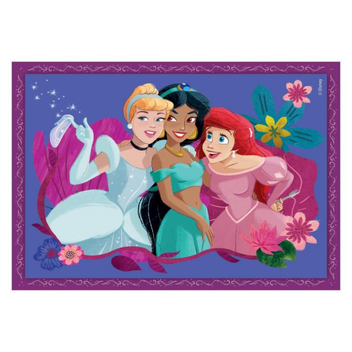 CLEMENTONI Clementoni Puzzles Disney Princess, 4in1 21517