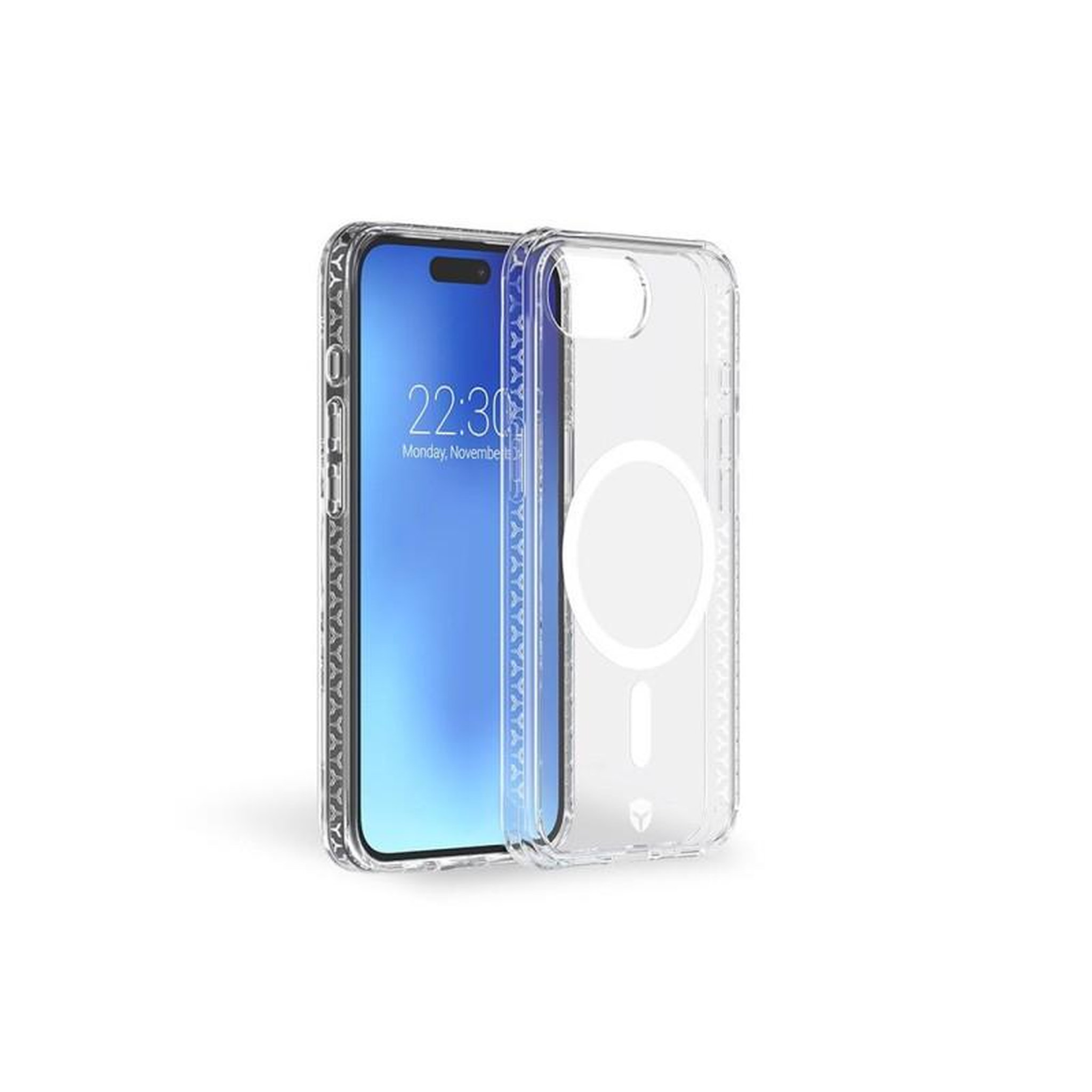 Voir la diapositive 1 : FORCE CASE Coque et étui téléphone mobile Forcecase renforcée Air compatible MagSafe Transparent pour iPhone 16e