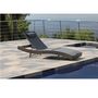 Voir la diapositive 1 : Bain de soleil multi position gris anthracite THYM