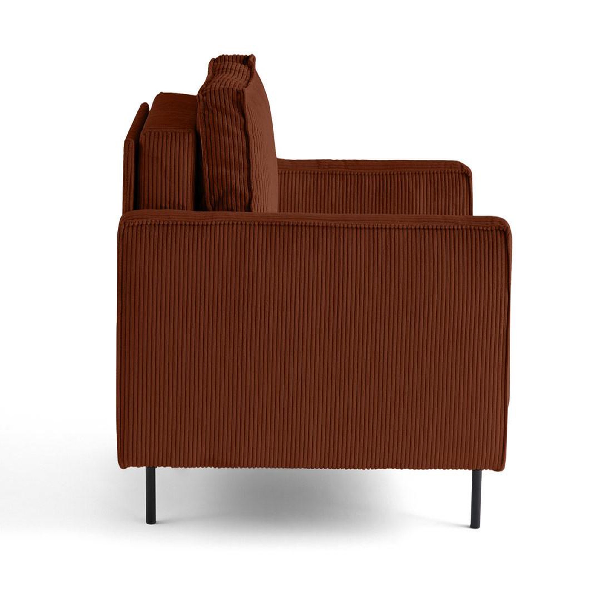 Voir la diapositive 3 : LISA DESIGN Charlie - fauteuil - pieds hauts - en velours côtelé