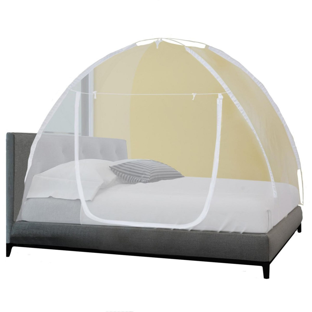 ID MARKET Moustiquaire dôme pop-up grandes dimensions 195x180 cm mobile pour lit