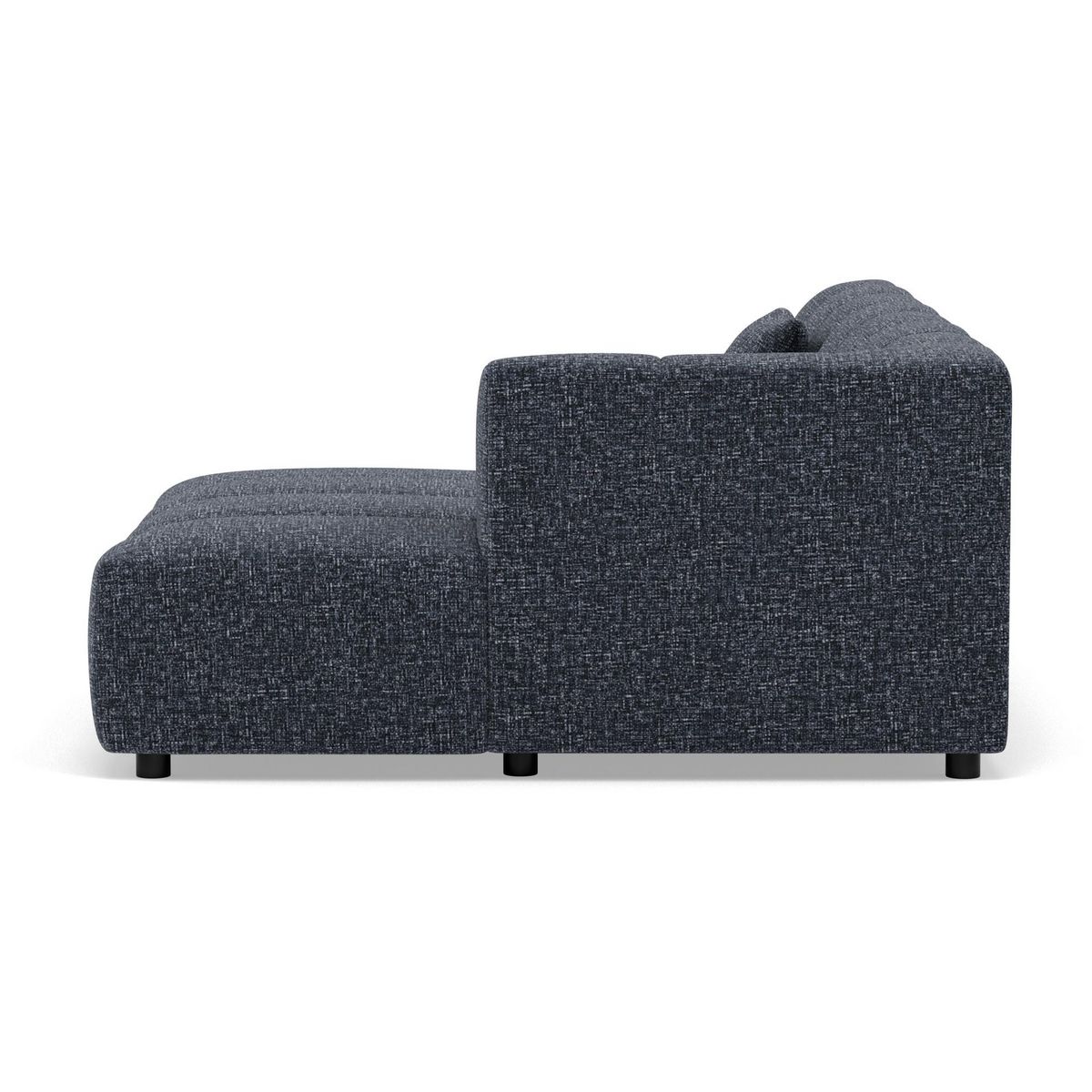 LISA DESIGN Curtis - canapé d'angle droit 4 places en tissu texturé