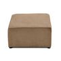 Voir la diapositive 4 : BEST MOBILIER Topaze - pouf - en velours côtelé plat