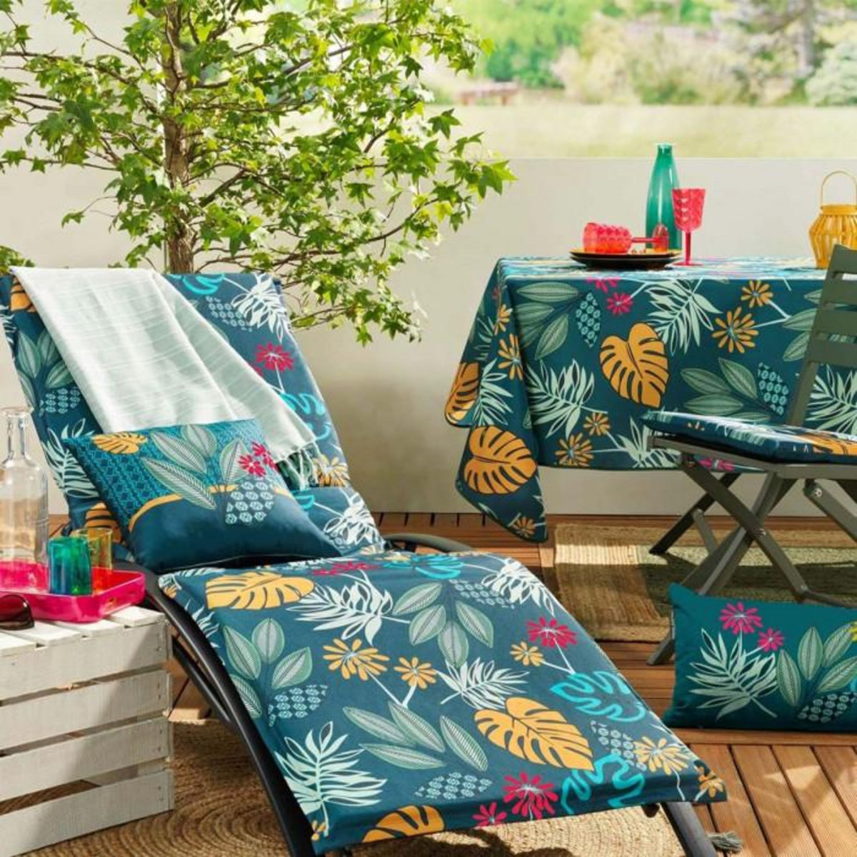 Paris Prix Coussin Déco Imprimé  Lilidae  40x40cm Vert