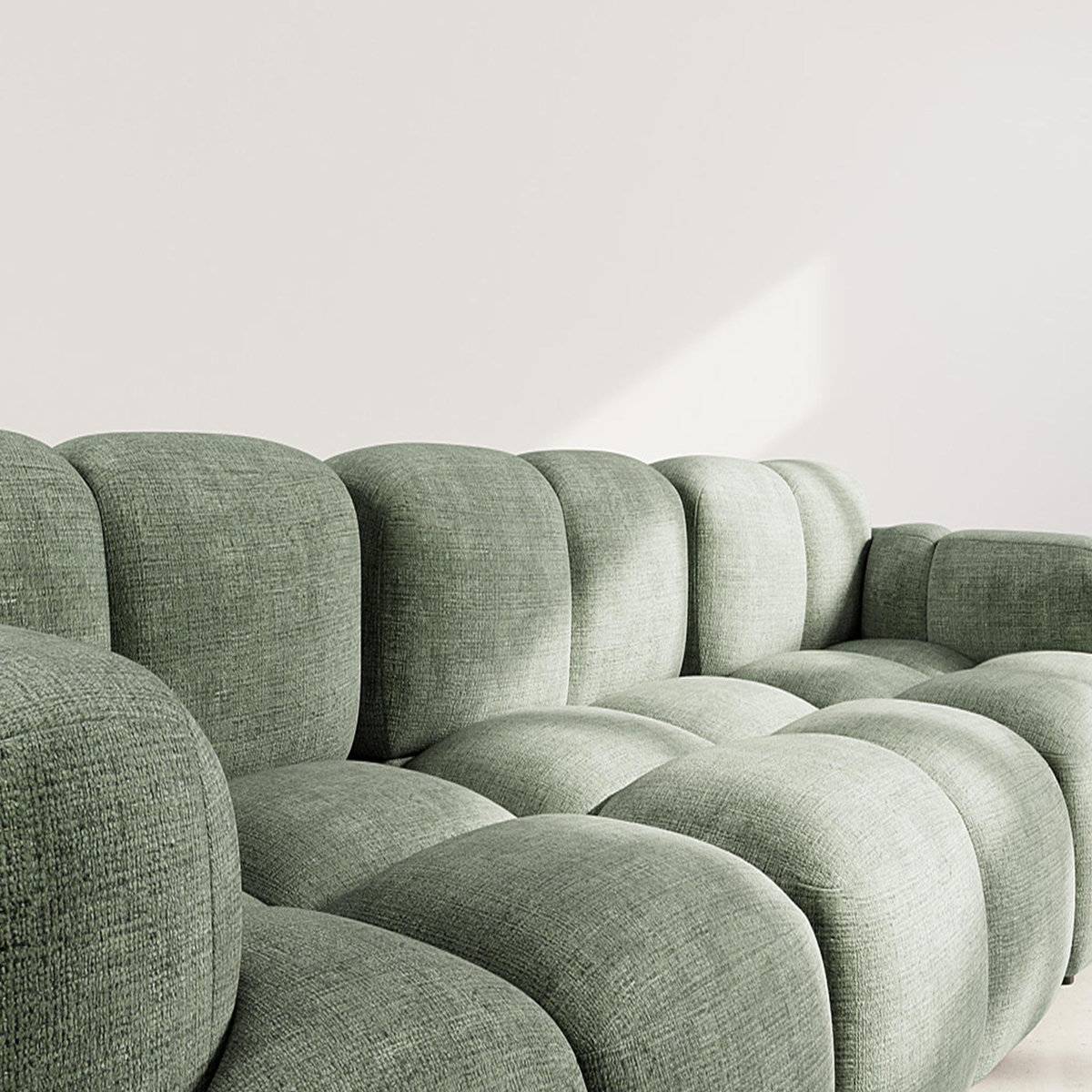 LISA DESIGN Grace - canapé modulable 3 places en velours texturé