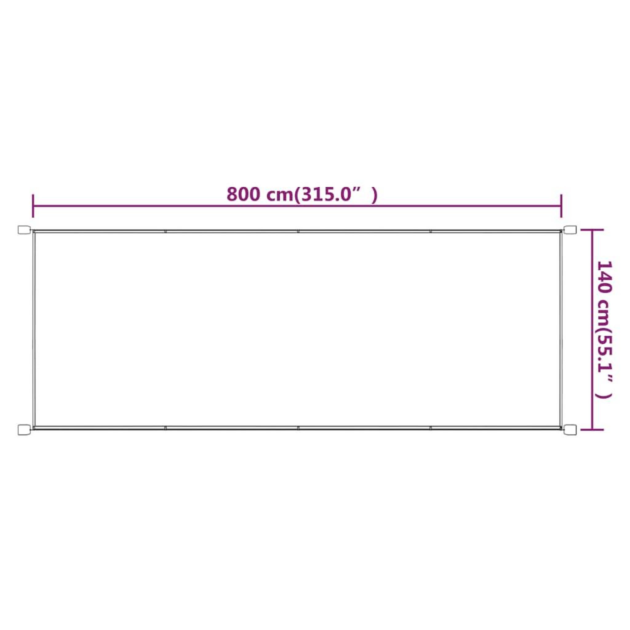 Voir la diapositive 6 : VIDAXL Auvent vertical Bleu 140x800 cm Tissu oxford