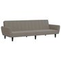 Voir la diapositive 2 : VIDAXL Canape-lit a 2 places gris clair velours