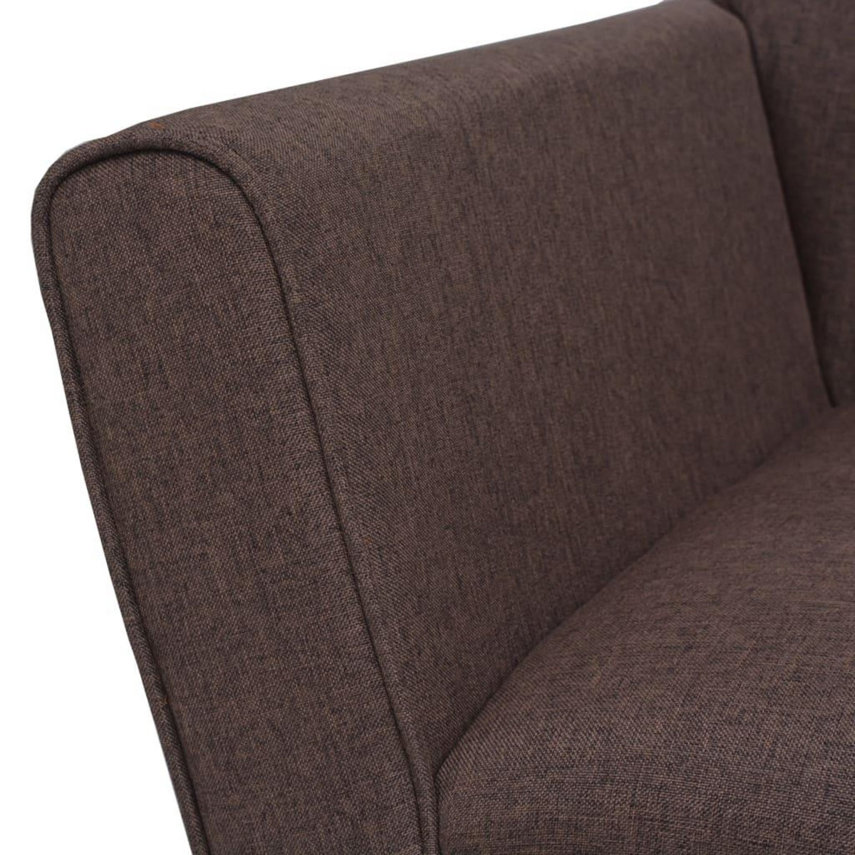 VIDAXL Fauteuil marron acier et tissu