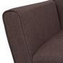 Voir la diapositive 5 : VIDAXL Fauteuil marron acier et tissu