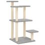 Voir la diapositive 2 : VIDAXL Arbres a chat avec plates-formes gris clair 98,5 cm