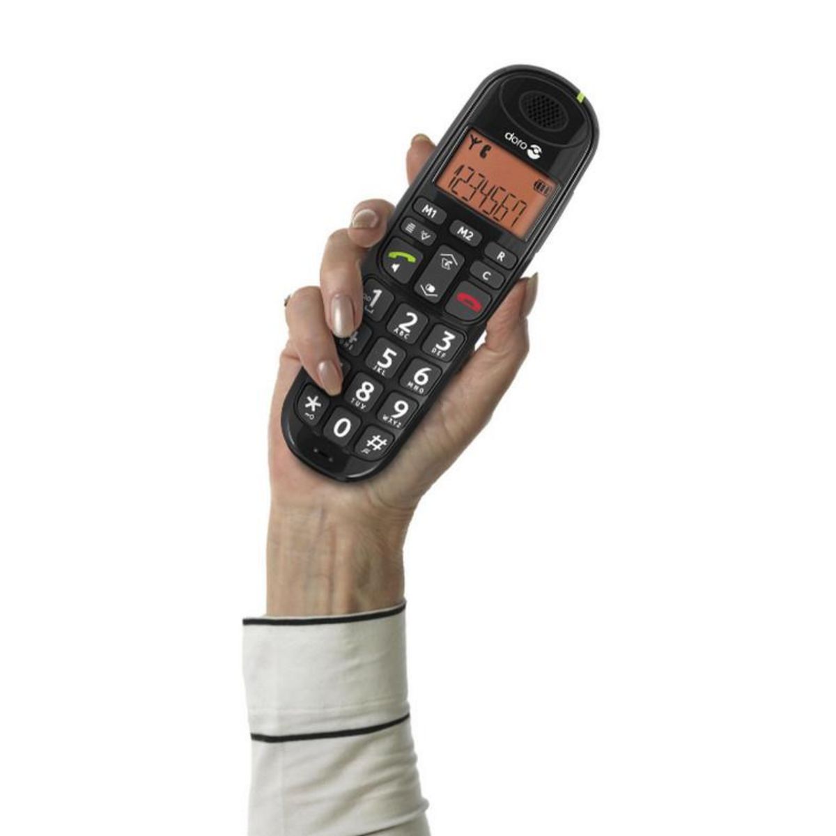 Doro Téléphone sans fil duo dect noir - phoneeasy100wduo