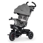 KINDERKRAFT Tricycle Spinstep 5 en 1 avec siège rotatif et protection UPF50+. Coloris disponibles : Gris, Rose, Vert