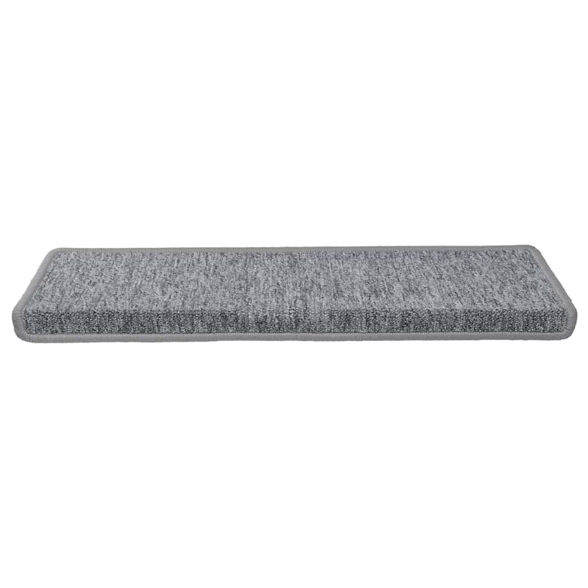 Voir la diapositive 3 : VIDAXL Tapis d'escalier 30 pcs 65x21x4 cm blanc et gris