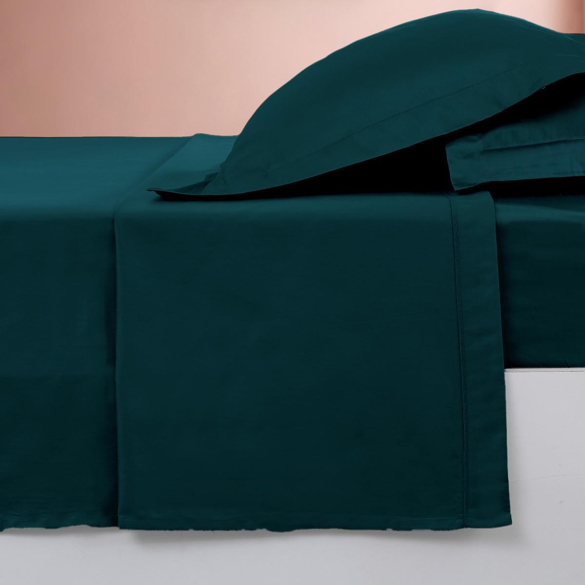 Voir la diapositive 3 : Sensei Maison Drap plat en percale de coton SOFT PERCALE
