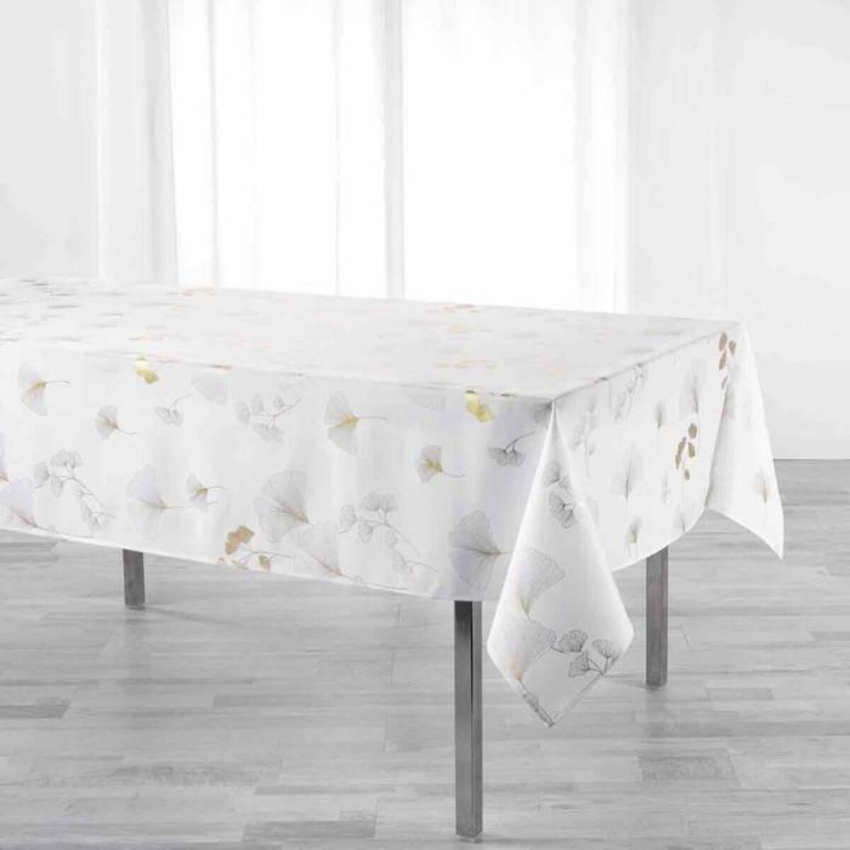 Paris Prix Nappe Imprimée  Bloomy  150x240cm Blanc
