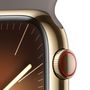 Voir la diapositive 3 : APPLE Montre connectée Serie 9 Cellular 45mm Acier/Or Argile M/L