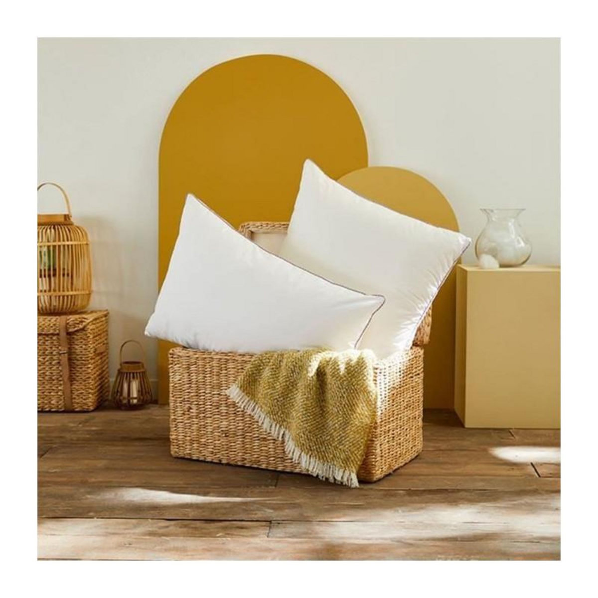 Toison d'or TOISON D'OR - Oreiller - Trésor - Confort médium - 50x70 cm - Blanc