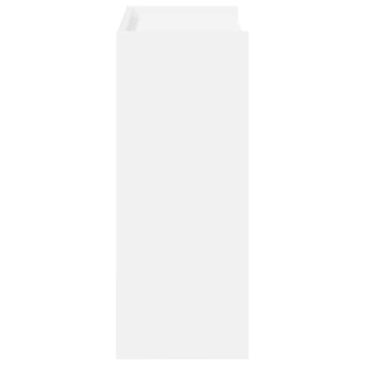 VIDAXL Etagere a chaussures blanc 60x25x62 cm bois d'ingenierie