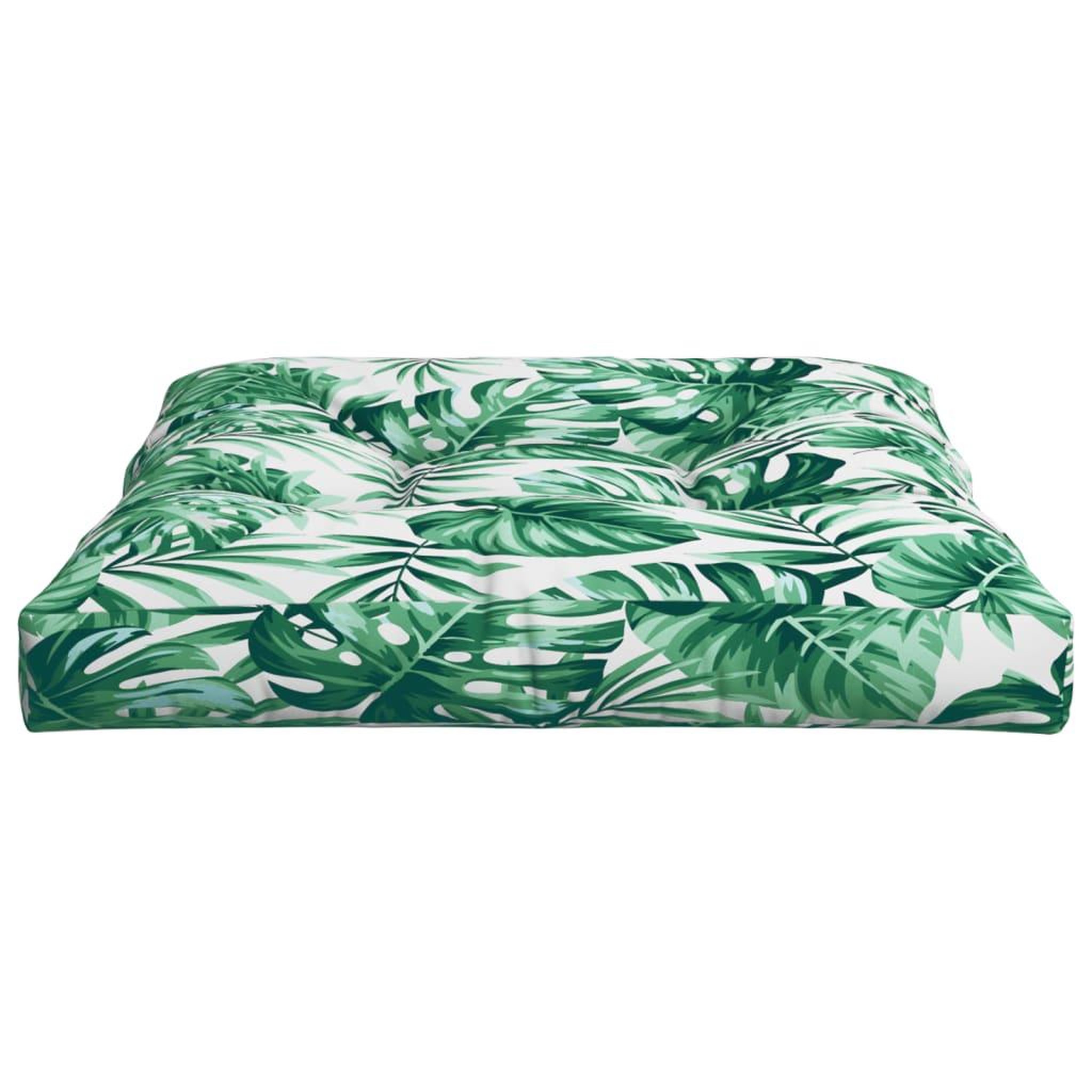 Voir la diapositive 5 : VIDAXL Coussin de palette motif de feuilles 80x80x12 cm tissu
