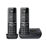 GIGASET Téléphone sans fil duo dect avec répondeur noir/argent - COMFORT-550A-DUO-BLK
