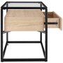 Voir la diapositive 3 : tectake Table de chevet Style industriel 43 x 45 x 545 cm