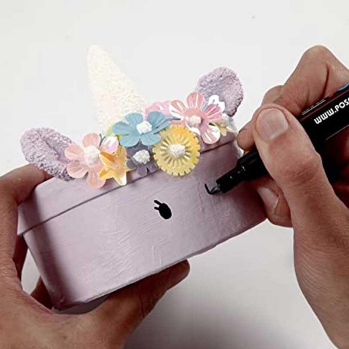 CREATIV COMPANY 4 boîtes rondes en carton blanc 4 x 8 cm à 7 x 14 cm