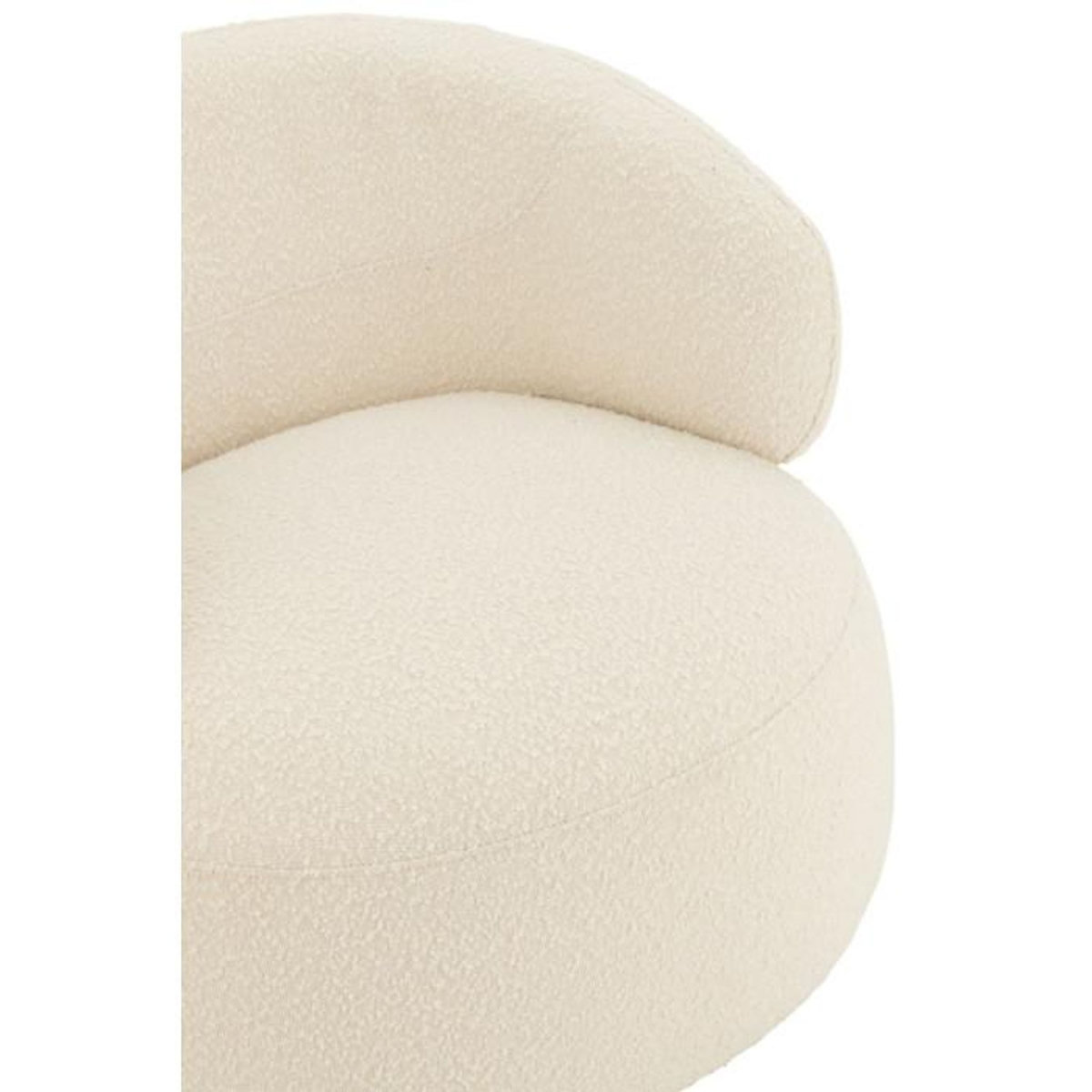 Paris Prix Fauteuil Pivotant Rond  Cosy  85cm Écru