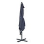 Voir la diapositive 2 : GARDENSTAR Parasol déporté rond D3 x H2.45 m gris bleuté  LEA