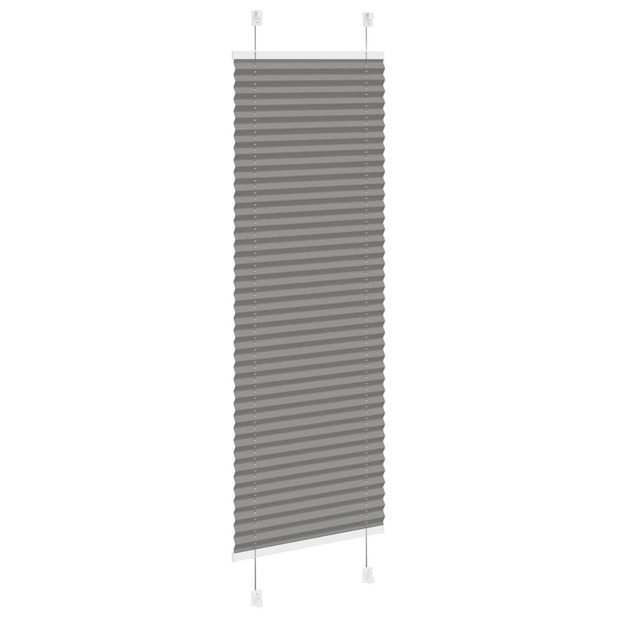 Voir la diapositive 4 : VIDAXL Store plisse anthracite 45x100 cm largeur du tissu 44,4 cm