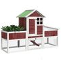 Voir la diapositive 3 : VIDAXL Clapier moka 170x63x113 cm bois de pin massif