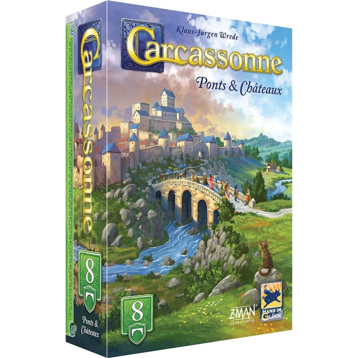 Asmodee Jeu de stratégie Asmodee Carcassonne Ponts et Chateaux 2025