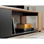 Voir la diapositive 3 : Paris Prix Ensemble Meuble TV Design  Maze II  200cm Noir & Naturel