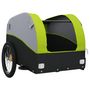 Voir la diapositive 5 : VIDAXL Remorque de vélo noir et vert 30 kg fer