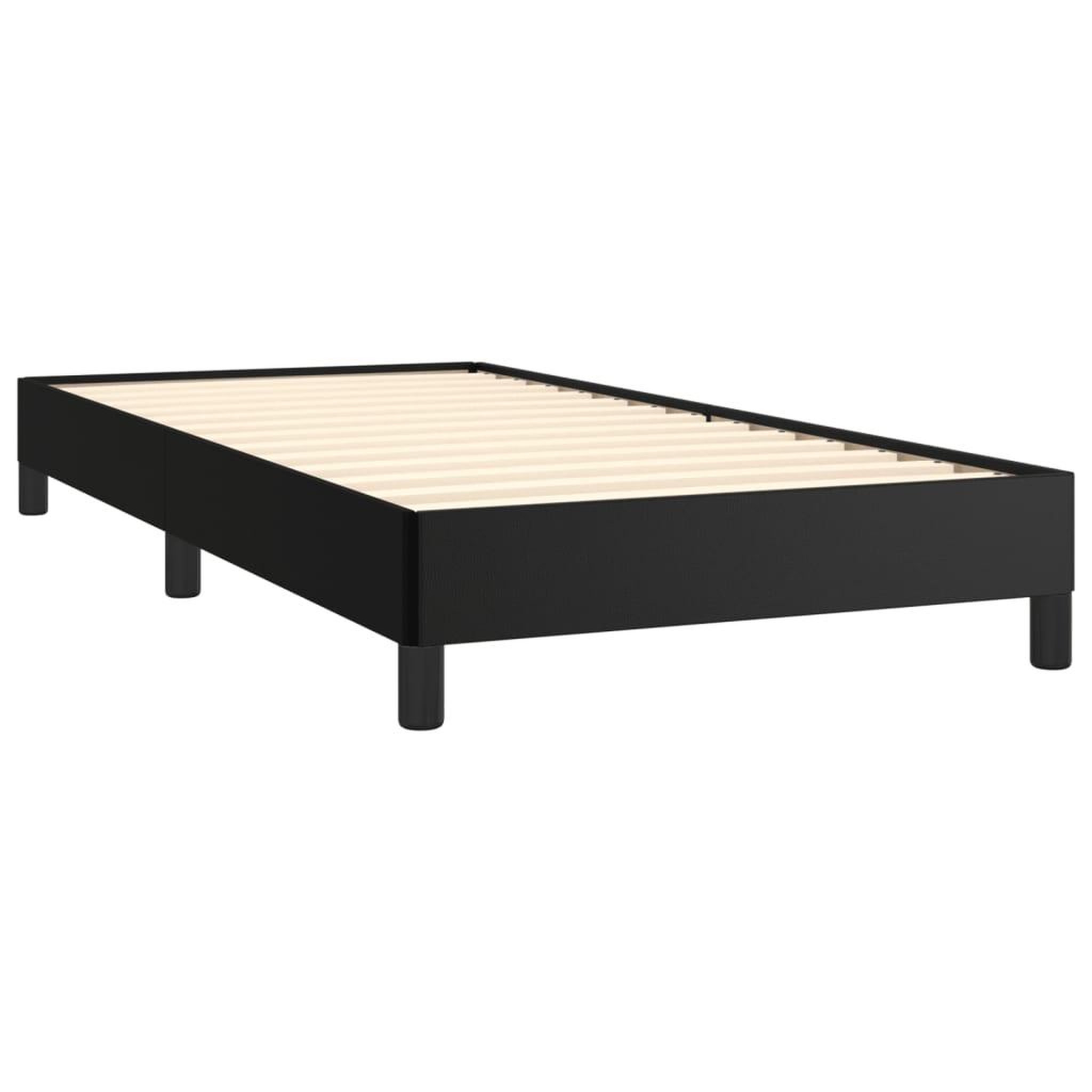 Voir la diapositive 4 : VIDAXL Cadre de lit sans matelas noir 90x190 cm similicuir