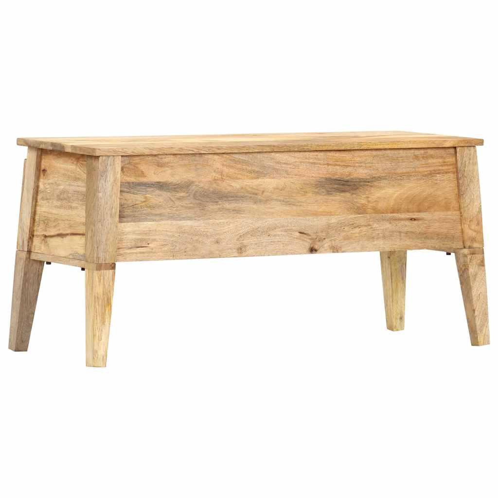 Voir la diapositive 6 : VIDAXL Boîte de rangement 99x35x48 cm Bois de manguier solide