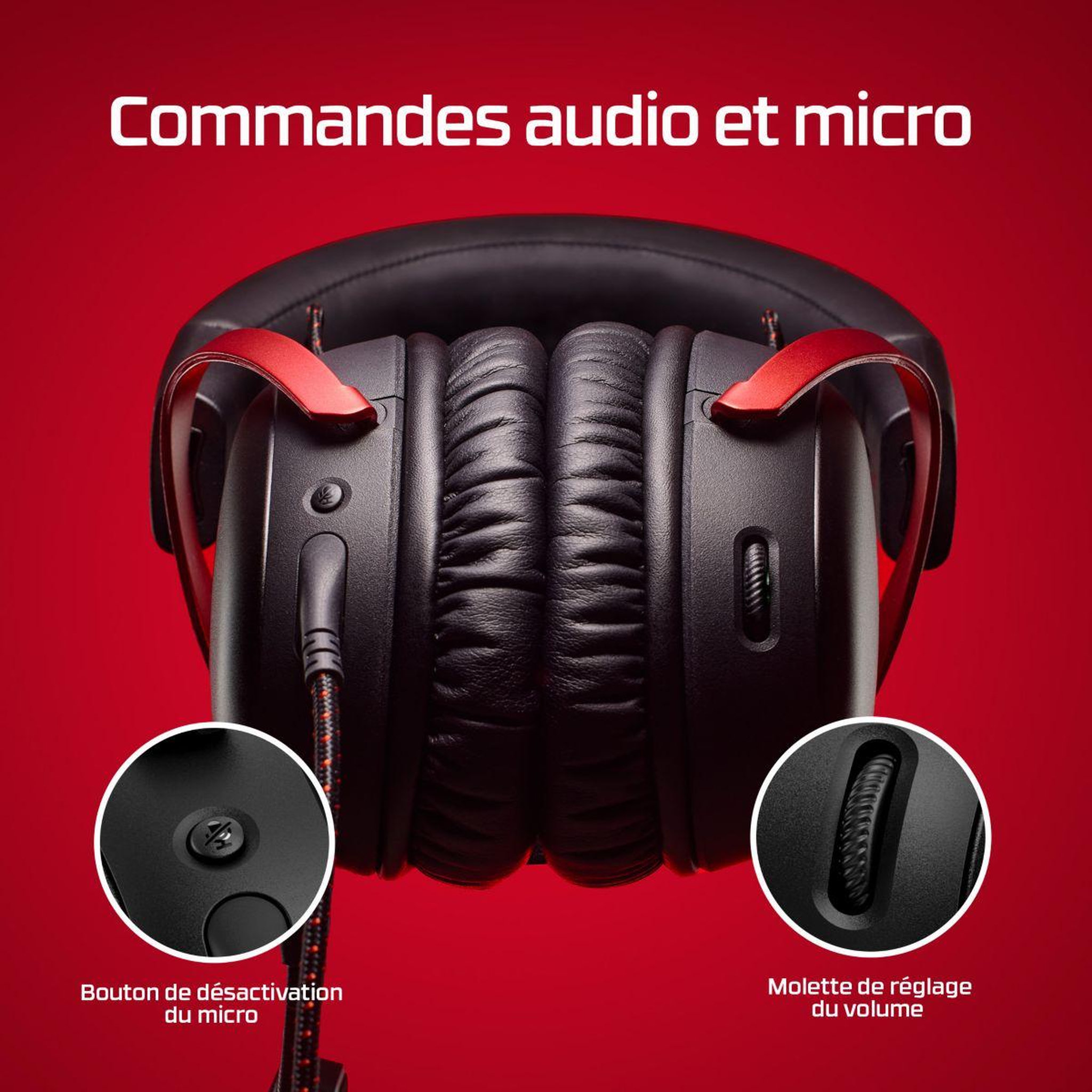 Voir la diapositive 5 : HyperX Casque gamer Cloud III Black