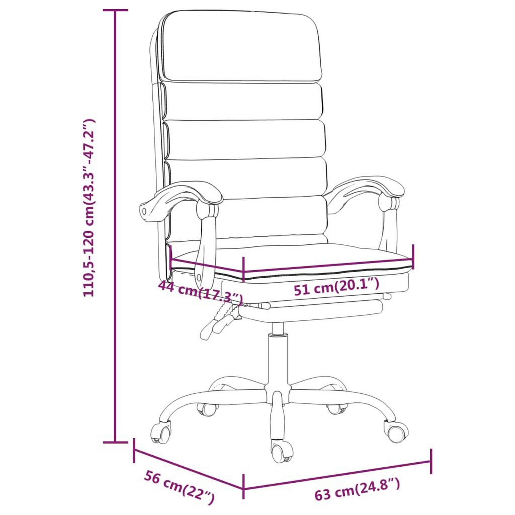 Voir la diapositive 6 : VIDAXL Fauteuil de massage inclinable de bureau Noir Similicuir