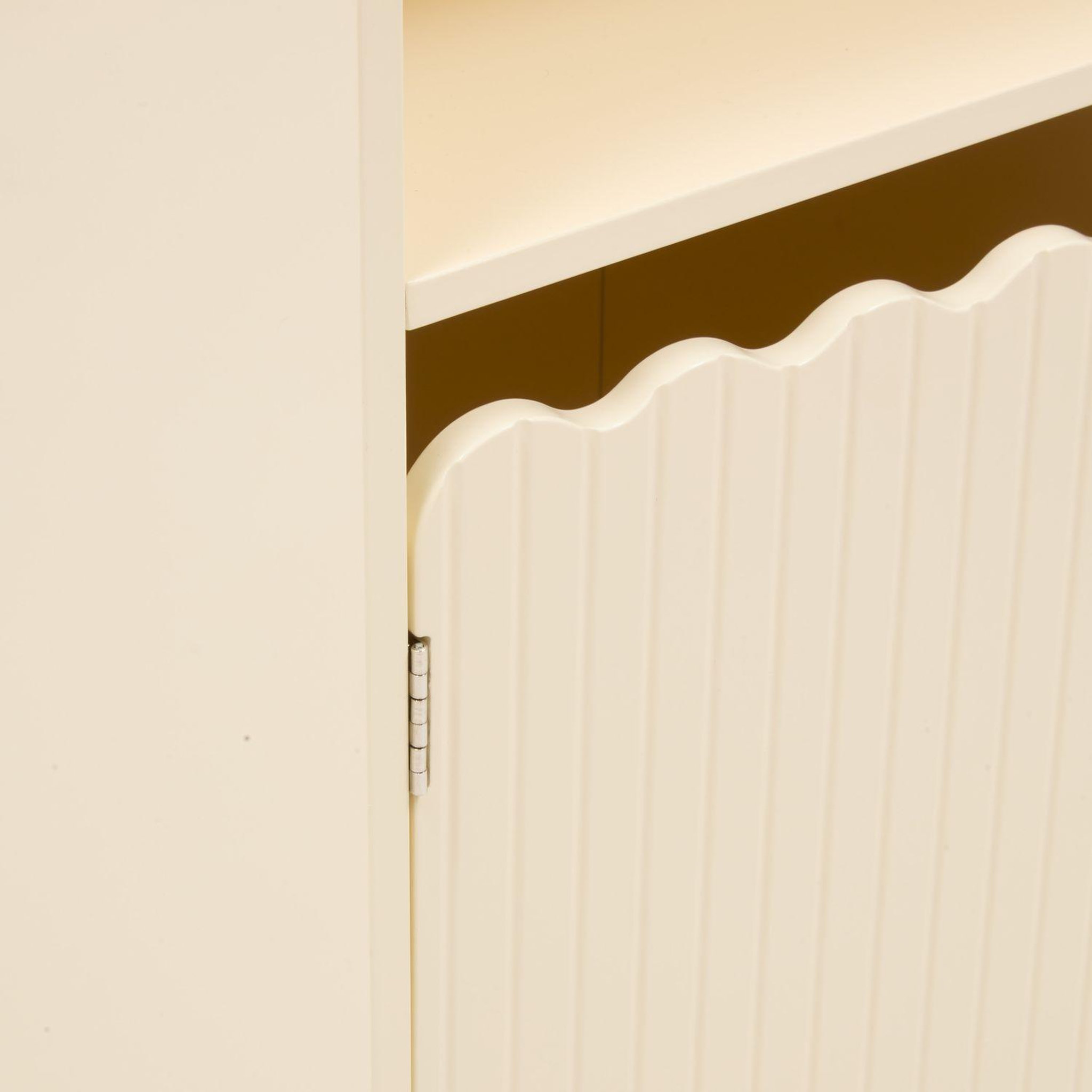 Voir la diapositive 4 : ATMOSPHERA Bibliothèque enfant 2 portes et 1 niche bouli - beige