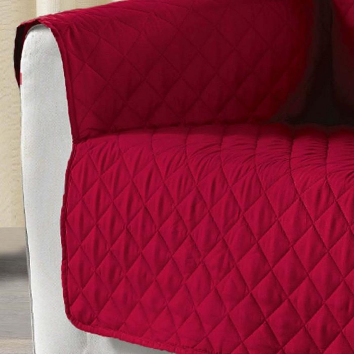 Paris Prix Protège Canapé Matelassé  Club  179x279cm Rouge
