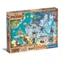 CLEMENTONI Puzzle 1000 pièces : Disney Story Maps : La Reine des Neiges